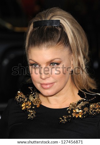 LOS ANGELES - FEB 05:  Fergie arrives to the \'Safe Haven\' Hollywood Premiere  on February 05, 2013 in Hollywood, CA