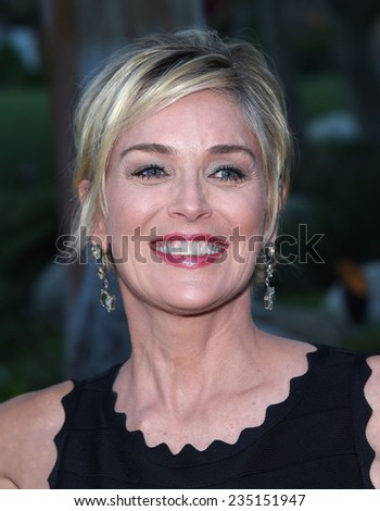 LOS ANGELES - SEP 13:  Sharon Stone arrives to Brent Shapiro Foundation Summer Spectacular 2014  on September 13, 2014 in Los Angeles, CA