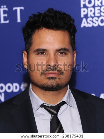 LOS ANGELES - AUG 14:  Michael Pena arrives to the HFPA Annual Installation Dinner 2014 on August 14, 2014 in Beverly Hills, CA