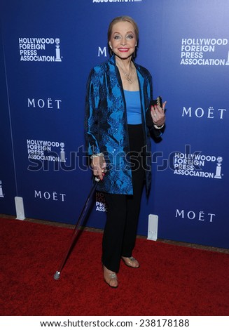 LOS ANGELES - AUG 14:  Anne Jeffreys arrives to the HFPA Annual Installation Dinner 2014 on August 14, 2014 in Beverly Hills, CA
