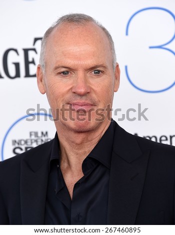 LOS ANGELES - FEB 21:  Michael Keaton arrives to the 2015 Film Independent Spirit Awards  on February 21, 2015 in Santa Monica, CA