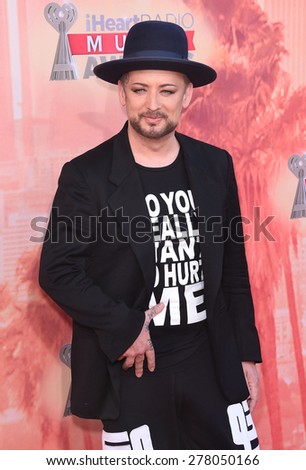 LOS ANGELES - MAR 29:  Boy George arrives to the 2015 iHeartRadio Music Awards  on March 29, 2015 in Hollywood, CA