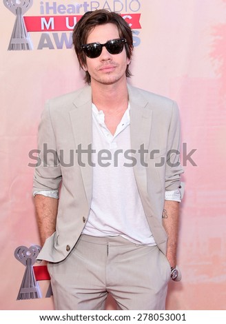LOS ANGELES - MAR 29:  Nate Ruess arrives to the 2015 iHeartRadio Music Awards  on March 29, 2015 in Hollywood, CA