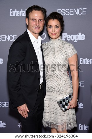 LOS ANGELES - SEP 26:  Tony Goldwyn & Bellamy Young arrives to the TGIT Premiere Red Carpet Event  on September 26, 2015 in Hollywood, CA.