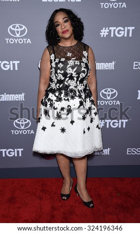 LOS ANGELES - SEP 26:  Shonda Rhimes arrives to the TGIT Premiere Red Carpet Event  on September 26, 2015 in Hollywood, CA.
