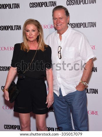 LOS ANGELES - OCT 13:  Kathy Hilton & Rick Hilton arrives to the Cosmopolitan\'s 50th Birthday Party on October 13, 2015 in Hollywood, CA.