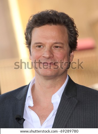stock photo : HOLLYWOOD - JAN 13: Colin Firth actor Colin Firth receives ... stock photo : HOLLYWOOD - JAN 13: Colin Firth actor Colin Firth receives ...