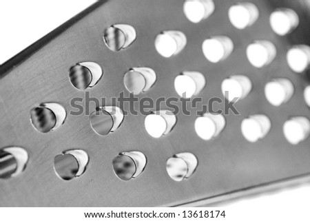 Macro Abstract Cheese Grater (with selective focus)