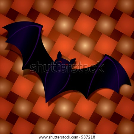 Illustration of a halloween bat.