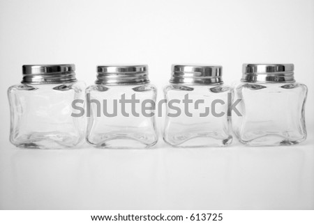 little glass jars