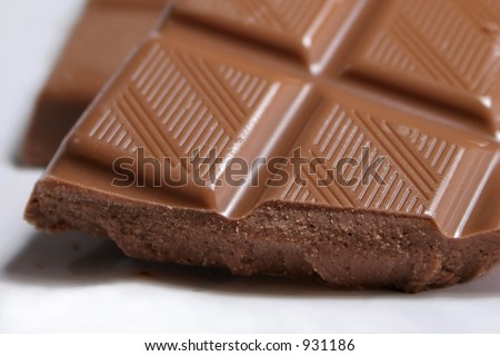 Close-up of milk chocolate bar
