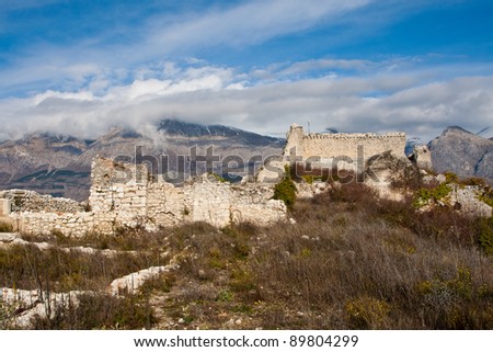 Ruin of ancient village 
