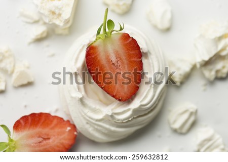 Series on Eton Mess, a traditional English dessert of strawberries, meringue and cream