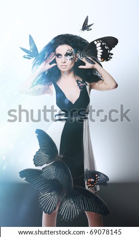white dress with face art black and white art faces. white dress with face art