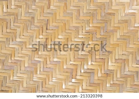 Texture of Bamboo Handicraft Detail