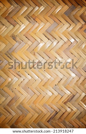 Texture of Bamboo Handicraft Detail