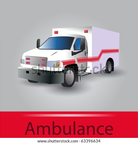 stock vector ambulance car