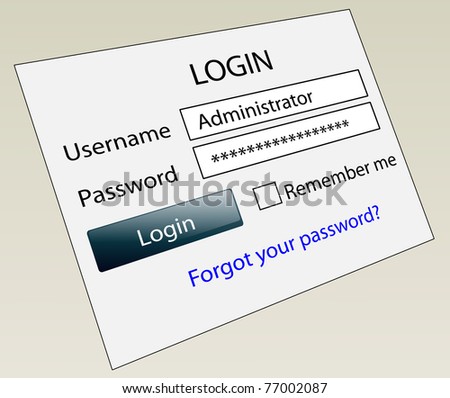 Website secure login with ID and password