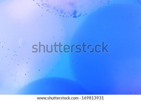 Abstract underwater games with bubbles, jelly balls and light