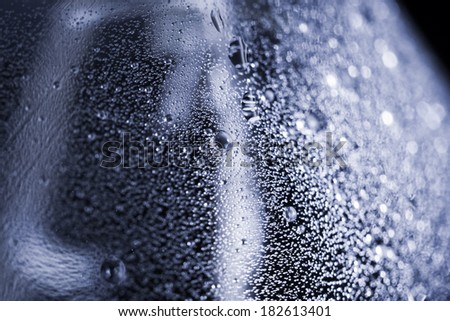 Abstract underwater composition with bubbles, lines and light