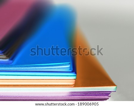 Abstract composition and texture from sheet of colored paper