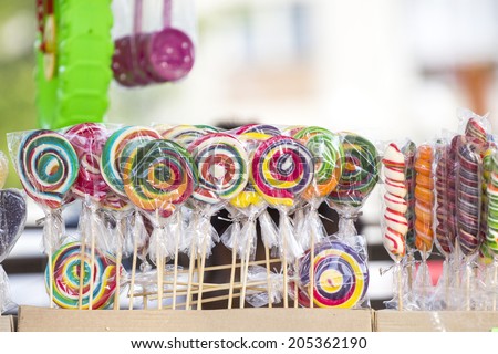 Lolly pops, cookies, cakes and other sweets