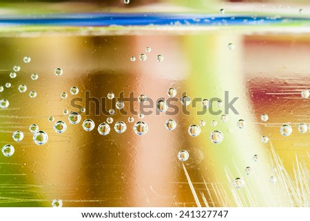 Abstract underwater games with bubbles and light