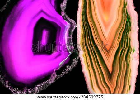 Agate - beautiful, colorful slices and texture