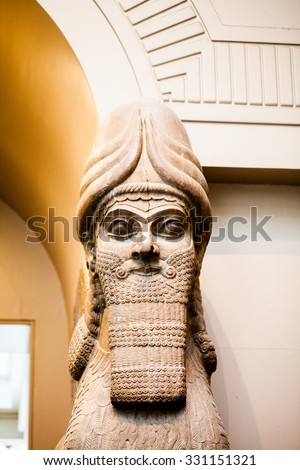 29. 07. 2015, LONDON, UK,  BRITISH MUSEUM Decorations from assyrian palaces