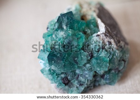 Beautiful crystals, minerals and stones - colors and textures. Image has grain texture visible on maximum size