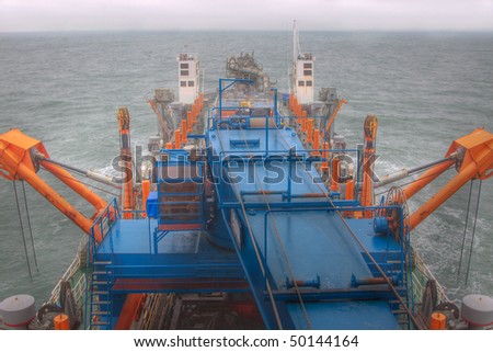 On board of a dredger