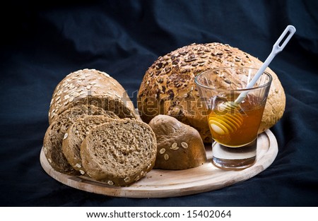 Honey with bread