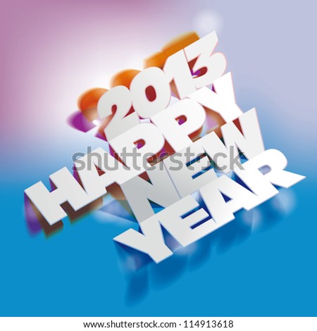 2013 Paper Folding with Letter Happy New Year 2013 Paper Folding with Letter Happy New Year
