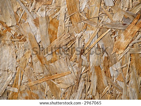 Wood panel background made from wood shavings
