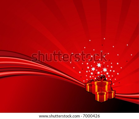 festive wallpaper. stock vector : festive gifts