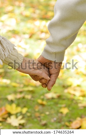 Friendship and love of man and woman: two hands over nature