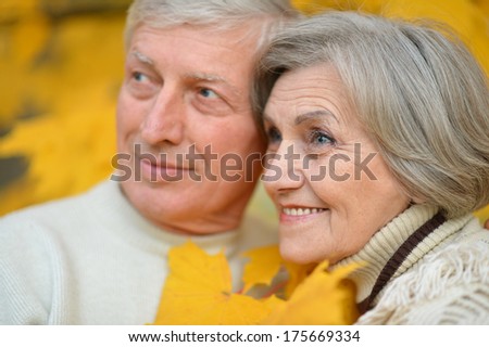 Portrait of happy older pair