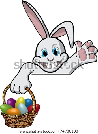 basket of easter eggs clipart. a asket of Easter eggs