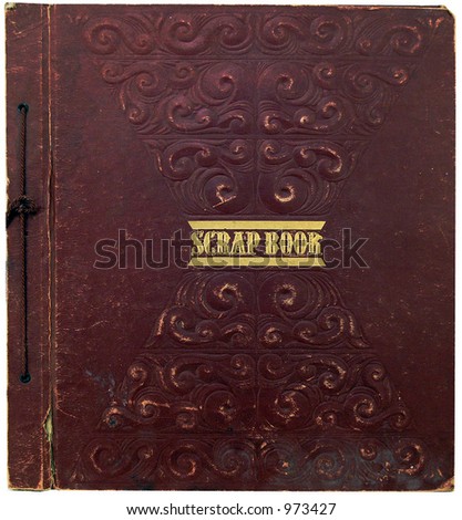 old art deco scrap book