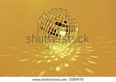 golden disco ball
