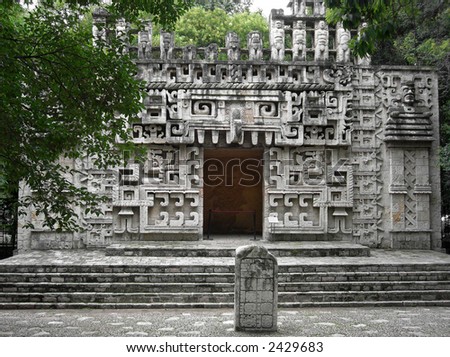 Mayan Architecture on Mayan Architecture Mexico Stock Photo 2429683   Shutterstock
