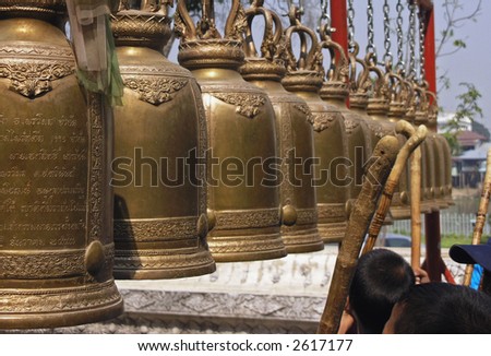 children ring the bells thailand