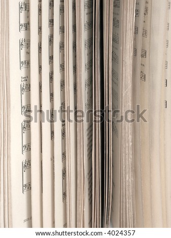 side of music book