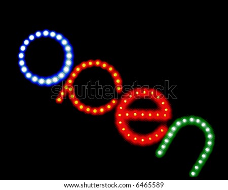 Neonetics Devil Tattoo Neon Sign Features:- Great for all types of stock photo : open neon sign
