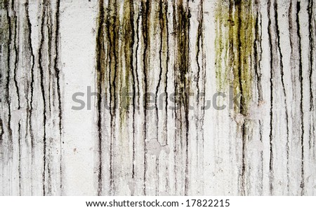 grunge old wall texture with water damage