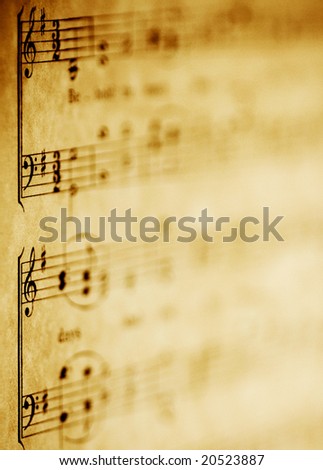 old sheet music abstract image