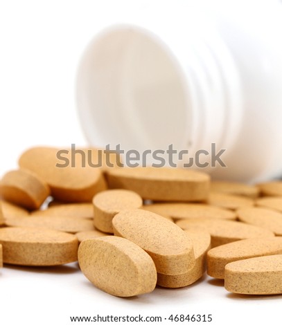 macro of  multi-vitamin