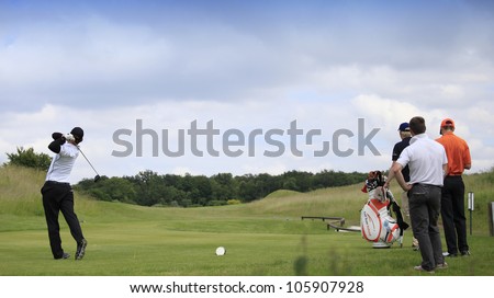 PARIS, FRANCE - JUNE 18: Tim Sluiter (NED) at The French Open qualification on June, 18, 2012, at The Courson golf course, Paris, France.