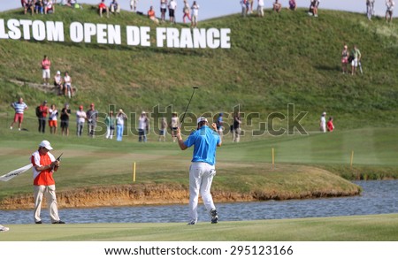 GUYANCOURT, FRANCE, JULY 05, 2015 : Bernd Weisberger (AUT) winner the golf French Open, European Tour, july 05, 2015, Golf National, Guyancourt, France.