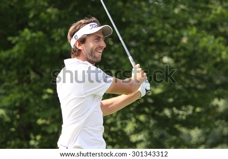 GUYANCOURT, FRANCE, JULY 02, 2015 : Edouard Espana (FRA) at  the golf French Open, European Tour, july 02, 2015, Golf National, Guyancourt, France.